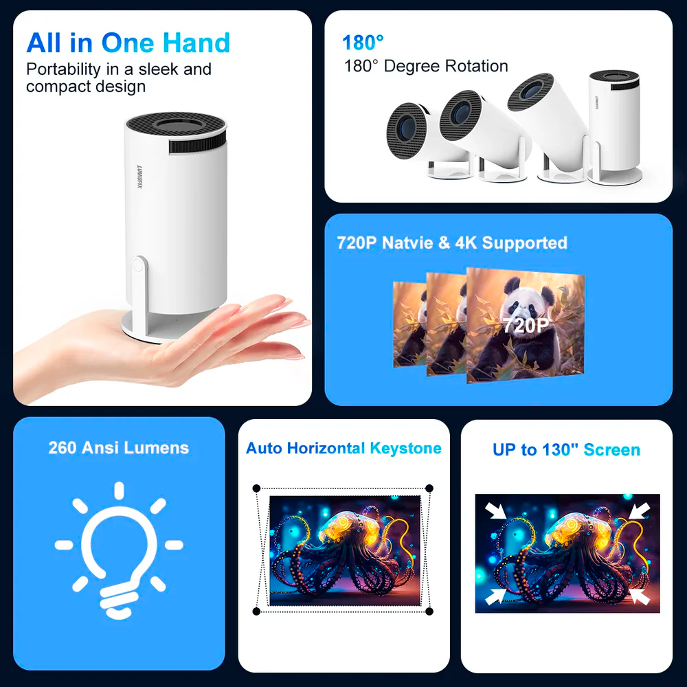 LumioPix™ BR400 Portable Projector